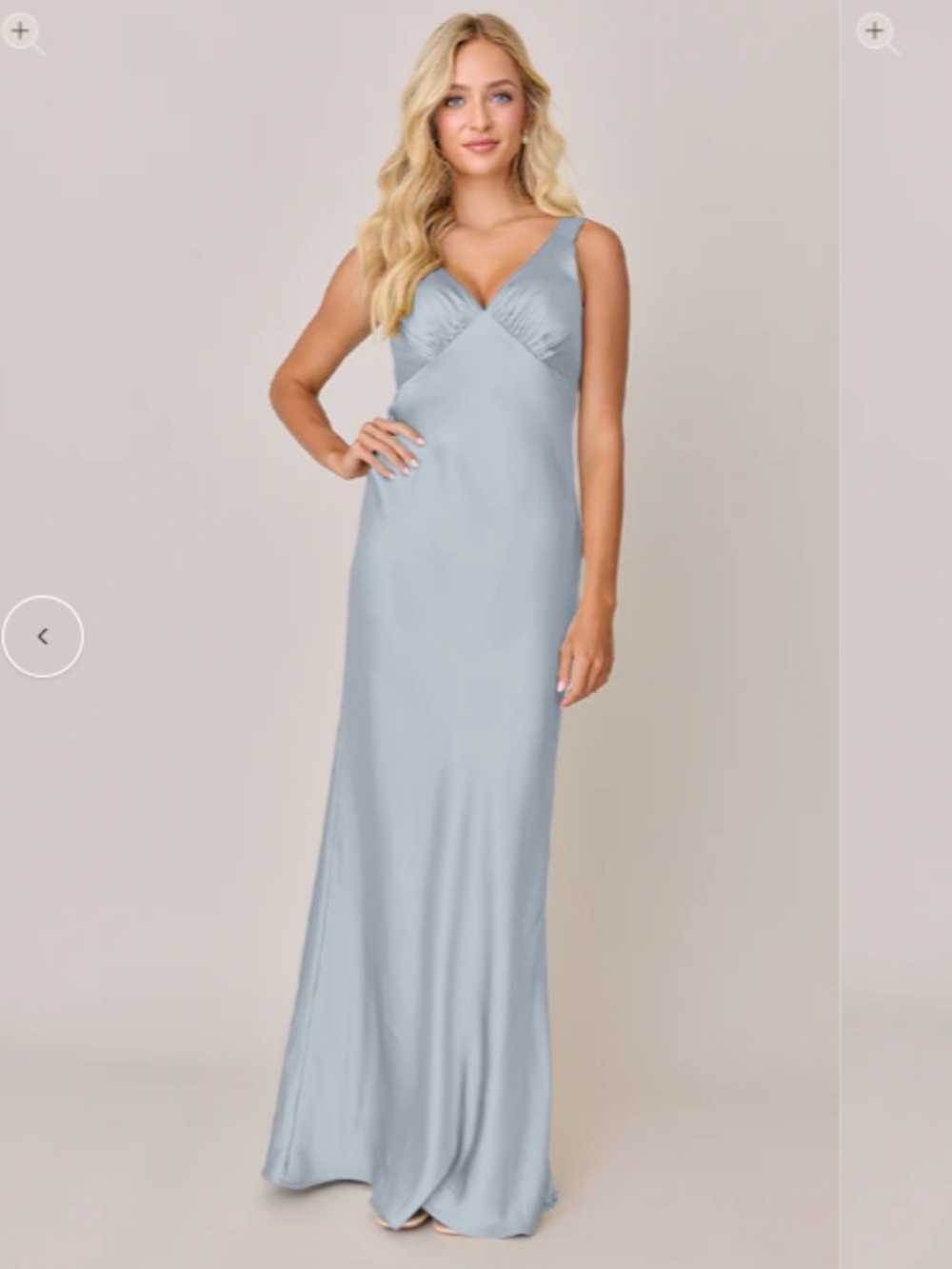Revelry bridesmaid satin dress, Audrey